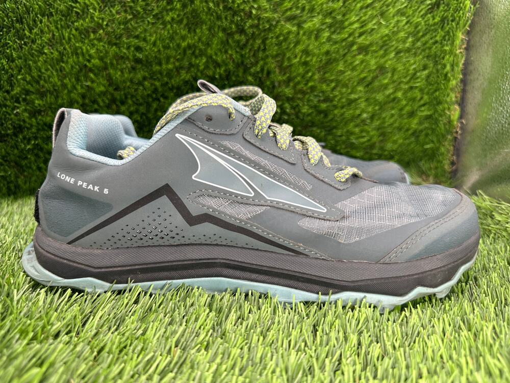 Altra Lone Peak 5 AL0A4VR7327 Athletic Shoes Women's 7.5 Gray Mesh Trail Running